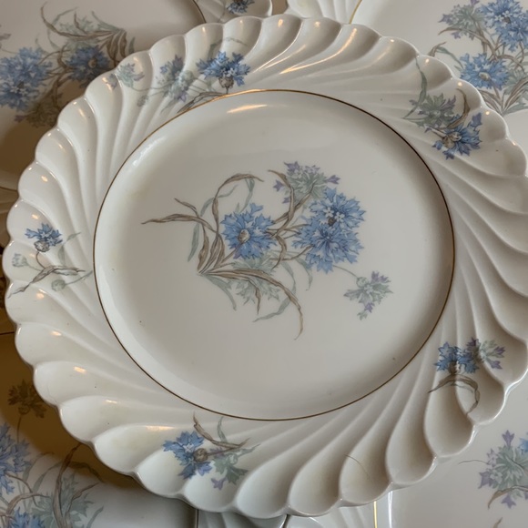 5-Haviland Limoges Bergere 7.5” Salad Plates Bone China - Picture 2 of 4
